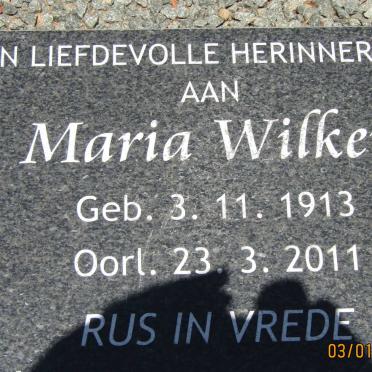 WILKEN Maria 1913-2011 :: VAN ELLEWEE Eugene Neil 1963-1985 :: VAN RENSBURG