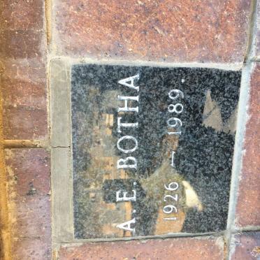 BOTHA A.E. 1926-1989