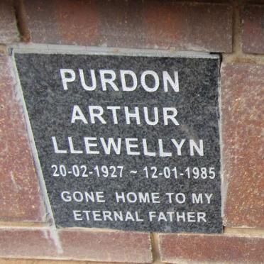 PURDON Arthur Llewellyn 1927-1985