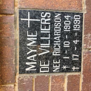 VILLIERS Mayme, de nee RICHARDSON 1904-1990