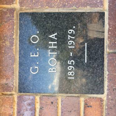 BOTHA G.E.O. 1895-1979