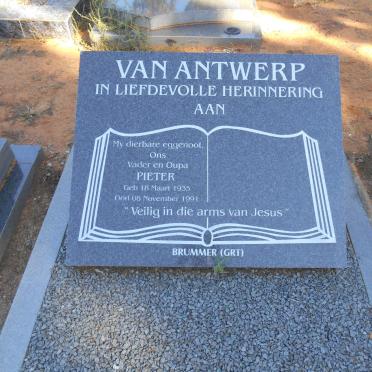 ANTWERP Pieter, van 1935-1991