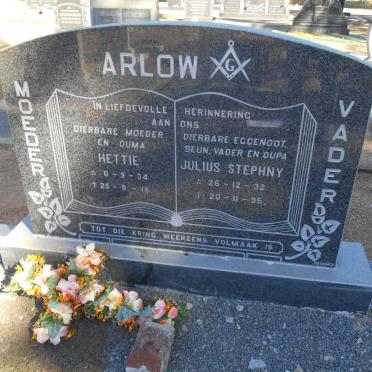 ARLOW Julius Stephny 1932-1995 &amp; Hettie 1934-2016