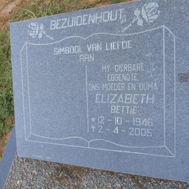 BEZUIDENHOUT Elizabeth 1946-2005