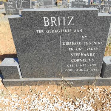 BRITZ Stephanes Cornelius 1909-1983