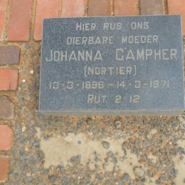 CAMPHER Johanna nee NORTIER 1896-1971