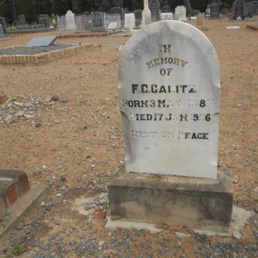 CALITZ F.G. 1887-1926