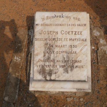 COETZEE Joseph -1930