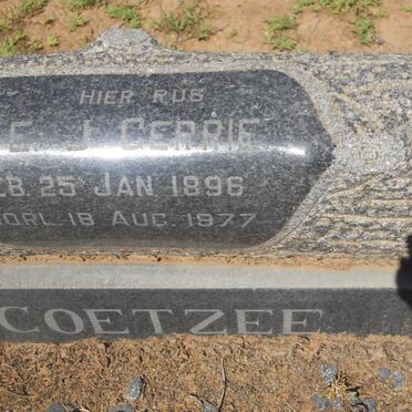 COETZEE E.J. 1896-1977 &amp; S.E. CAMPBELL 1904-1956