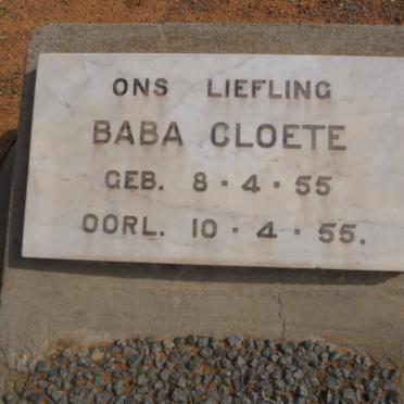 CLOETE Baba 1955-1955