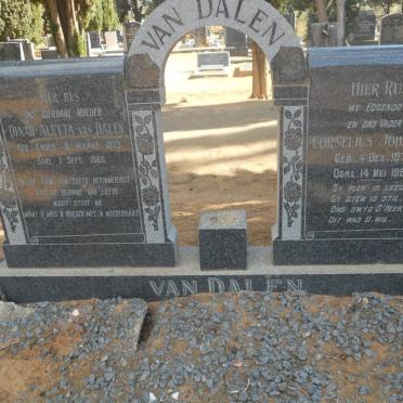 DALEN Cornelius Johannes, van 1875-1961 &amp; Dinah Aletta EADES 1879-1965