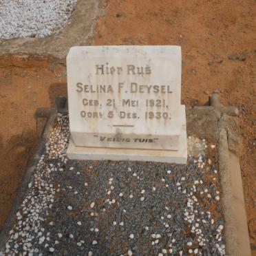 DEYSEL Selina F. 1921-1930