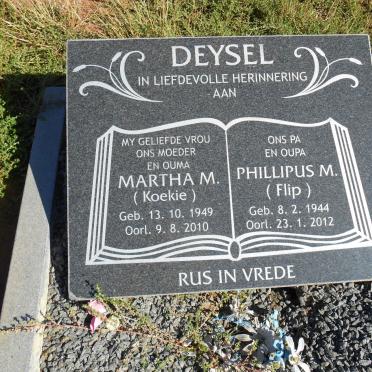 DEYSEL Phillupus M. 1944-2012 &amp; Martha M. 1949-2010