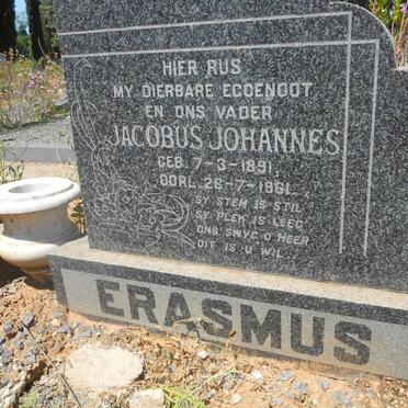 ERASMUS Jacobus Johannes 1891-1961