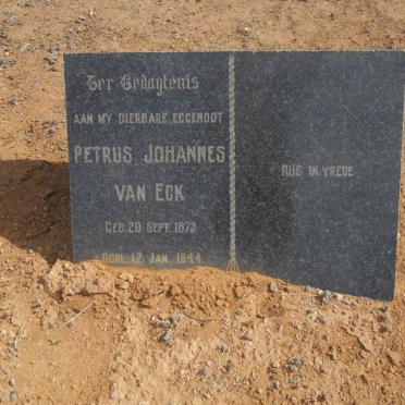 ECK Petrus Johannes, van 1873-1944