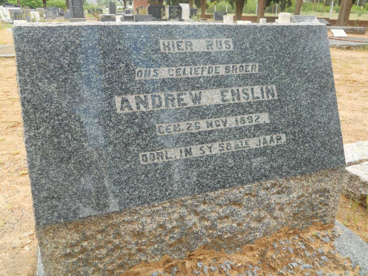 ENSLIN Andrew 1892-