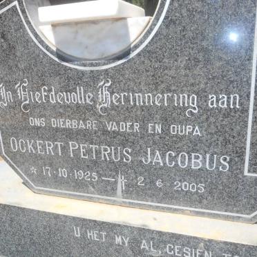 FOURIE Ockert Petrus Jacobus 1925-2005