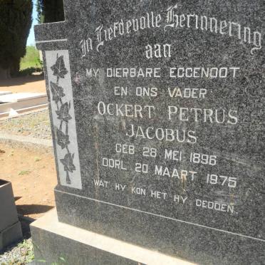 FOURIE Ockert Petrus Jacobus 1896-1975