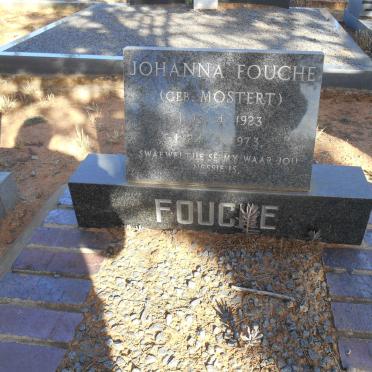 FOUCHE Johanna nee MOSTERT 1923-1973
