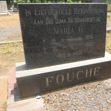 FOUCHE Maria G. 1886-1980