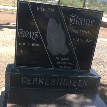 GERMESHUIZEN Tiens 1929- &amp; Elaine LIGHT 1932-