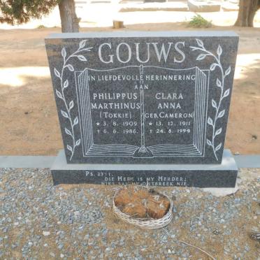 GOUWS Philippus Marthinus 1909-1986 &amp; Clara Anna CAMERON 1911-1994