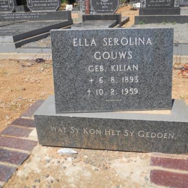 GOUWS Ella Serolina nee KILIAN 1893-1959