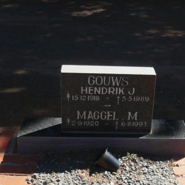 GOUWS Hendrik J. 1918-1989 &amp; Maggel M. 1920-1993