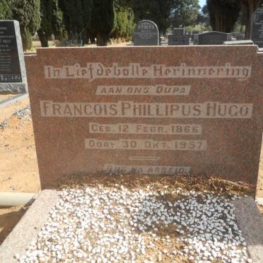 HUGO Francois Phillipus 1866-1957