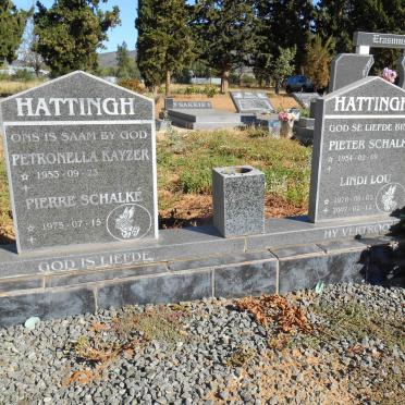 HATTINGH Pieter Schalk 1954- &amp; Petronella Kayzer 1953-