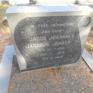 JONKER Jacob Johannes Jacobus 1901-1976