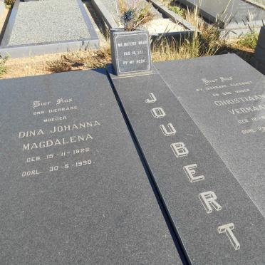 JOUBERT Christiaan Vermaak 1924-1988 &amp; Dina Johanna Magdalena 1922-1998