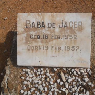 JAGER Baba, de 1952-1952