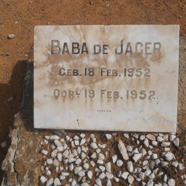 JAGER Baba, de 1952-1952