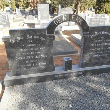 KLERK Christoffel Jacobus, de 1926-1989 &amp; Orpa STANDER 1930-2015