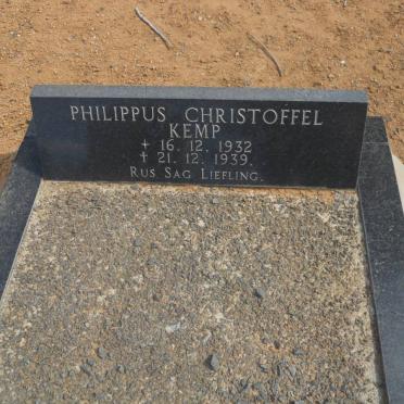 KEMP Philippus Christoffel 1932-1939