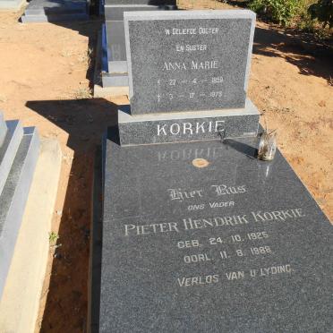 KORKIE Pieter Hendrik 1925-1988 :: KORKIE Anna Marie 1959-1979