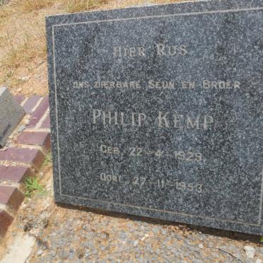 KEMP Philip 1929-1953