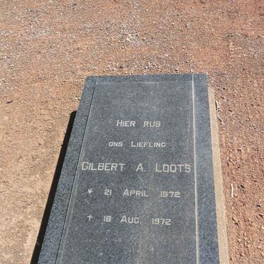 LOOTS Gilbert A. 1972-1972