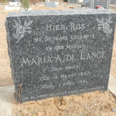 LANGE Maria A., de nee SMITH 1897-1941