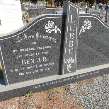 LUBBE Ben J.B. 1910-1990