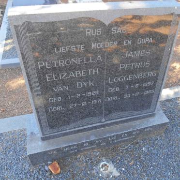 LOGGENBERG James Petrus 1897-1965 :: VAN DYK Petronella Elizabeth 1926-1971