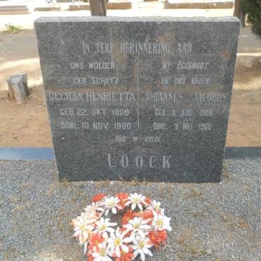 LOOCK Johannes Jacobus 1908-1965 &amp; Cecilia Henrietta SCHUTZ 1906-1990