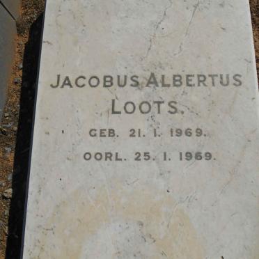 LOOTS Jacobus Albertus 1969-1969