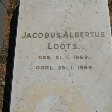LOOTS Jacobus Albertus 1969-1969