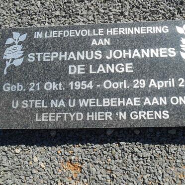 LANGE Stephanus Johannes, de 1954-2013
