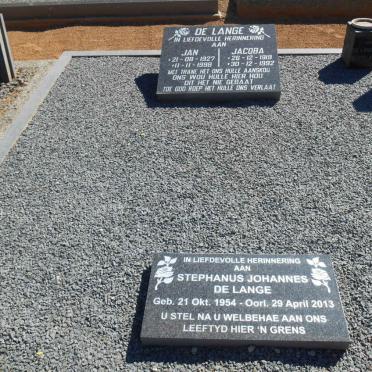 LANGE Jan, de 1927-1998 &amp; Jacoba 1919-1992 :: DE LANGE Stephanus Johannes 1954-2013