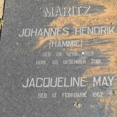 MARITZ Johannes Hendrik 1959-2001 &amp; Jacqueline May 1962-