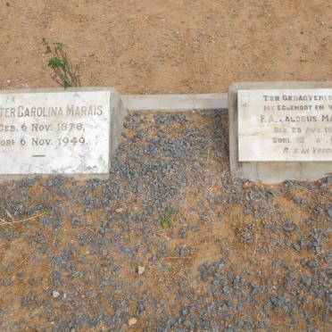 MARAIS F.A. Jacobus 1874-1941 &amp; Hester Carolina 1878-1949
