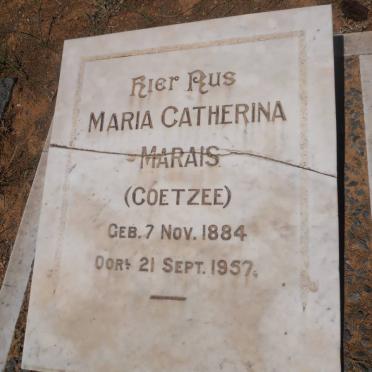 MARAIS Maria Catherina nee COETZEE 1884-1957